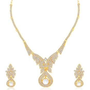 Gold diamond necklace-sets 1