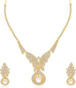 Gold diamond necklace-sets