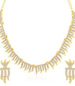 Gold diamond necklace-sets