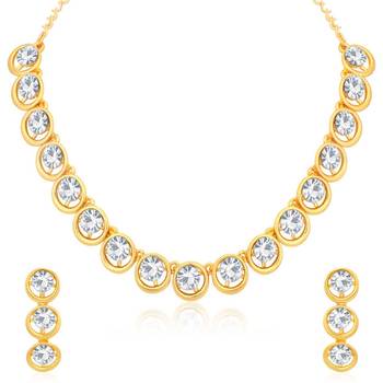Gold diamond necklace-sets 1