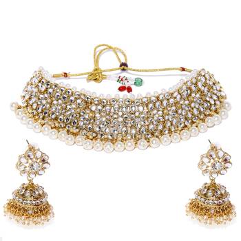 Gold pearl necklace-sets 1