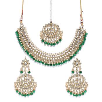 Green pearl necklace-sets 1