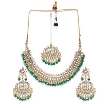 Green pearl necklace-sets 2