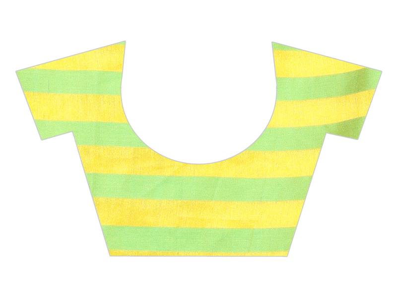 Yellow Plain Cotton Saree With Blouse