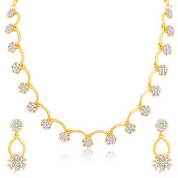 White diamond necklace-sets 1