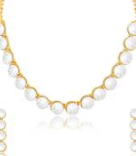 White diamond necklace-sets