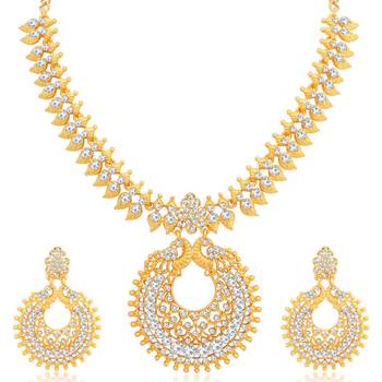 White diamond necklace-sets 1