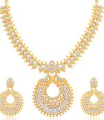 White diamond necklace-sets