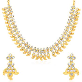 White diamond necklace-sets 1
