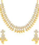 White diamond necklace-sets