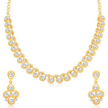 White diamond necklace-sets 1