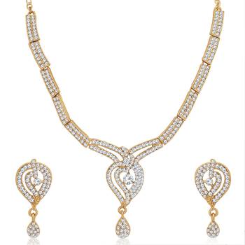 White diamond necklace-sets 1
