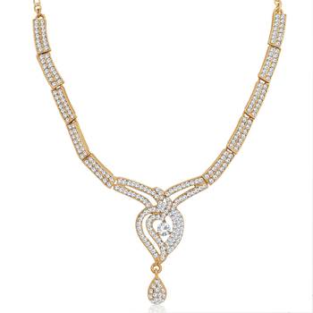 White diamond necklace-sets 2