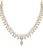 White diamond necklace-sets