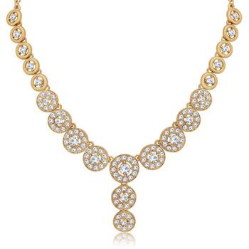 White diamond necklace-sets 1