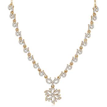 White diamond necklace-sets 1