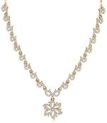 White diamond necklace-sets