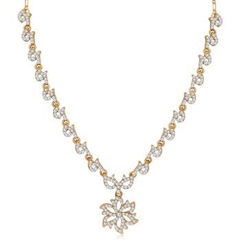 White diamond necklace-sets 2