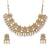 Gold pearl necklace-sets