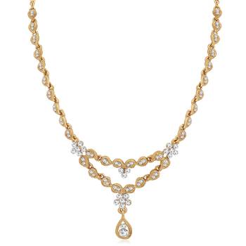 White diamond necklace-sets 2