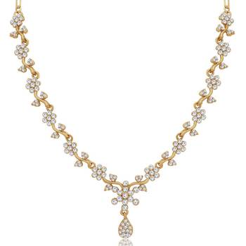 White diamond necklace-sets 1