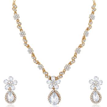 White diamond necklace-sets 1