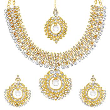 Gold diamond necklace-sets 1