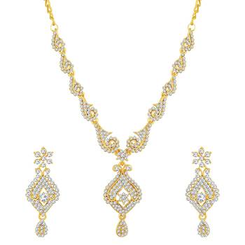 Gold diamond necklace-sets 1