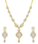 Gold diamond necklace-sets
