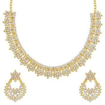 Gold diamond necklace-sets 1