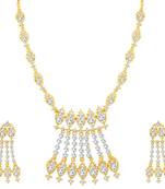 Gold diamond necklace-sets