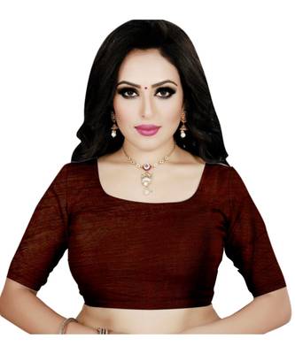 beige printed chiffon saree with blouse 4