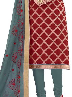 Maroon Woven Jacquard Salwar 3