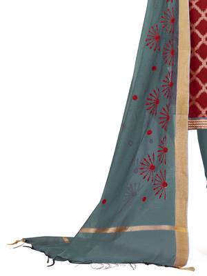 Maroon Woven Jacquard Salwar 4