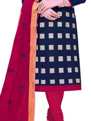 Blue Woven Jacquard Salwar 3