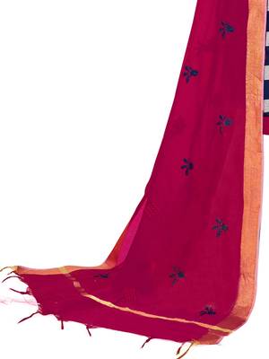Blue Woven Jacquard Salwar 4