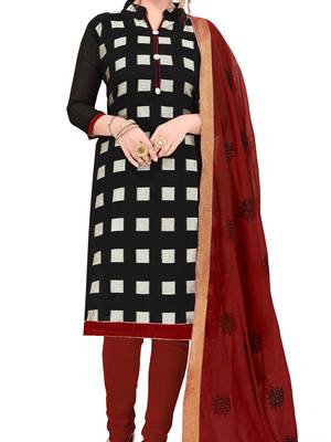 Black Woven Jacquard Salwar 2