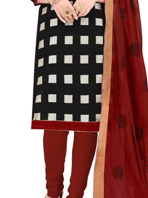 Black Woven Jacquard Salwar 3