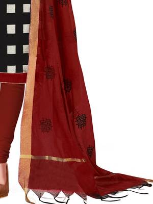 Black Woven Jacquard Salwar 4