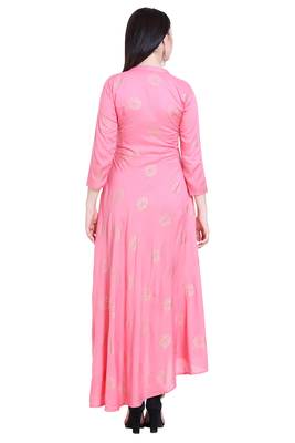 Pink printed cotton kurtas-and-kurtis 2