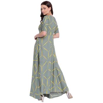 Grey printed cotton kurtas-and-kurtis 2