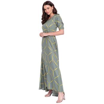 Grey printed cotton kurtas-and-kurtis 3