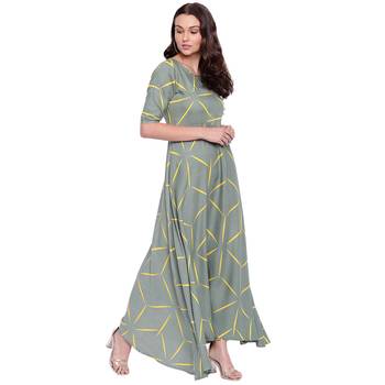 Grey printed cotton kurtas-and-kurtis 4