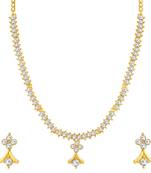 Gold diamond necklace-sets
