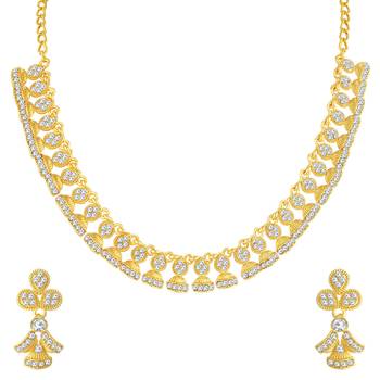 Gold diamond necklace-sets 1