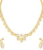 Gold diamond necklace-sets
