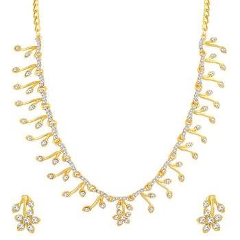 Gold diamond necklace-sets 1
