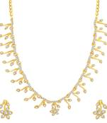 Gold diamond necklace-sets