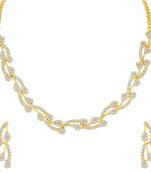 Gold diamond necklace-sets