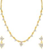 Gold diamond necklace-sets
